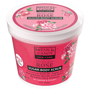 Bryan Candy Sugar Body Scrub Delicate Rose Ph 55 Skin Friendly Paraben Free 250 G