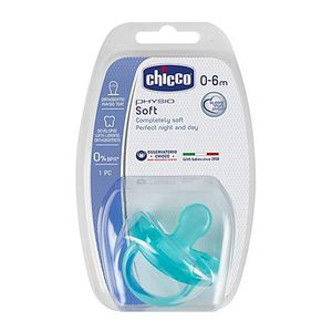 Chicco Baby Soft Silicone Soother Blue 0 6m 1 Pc