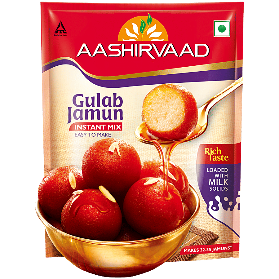 Aashirvaad Instant Mix Gulab Jamun 500 G Pouch