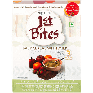 1st Bites Ragi Strawberry Apple Powder Stage 3 10 24 Months 300 G Carton