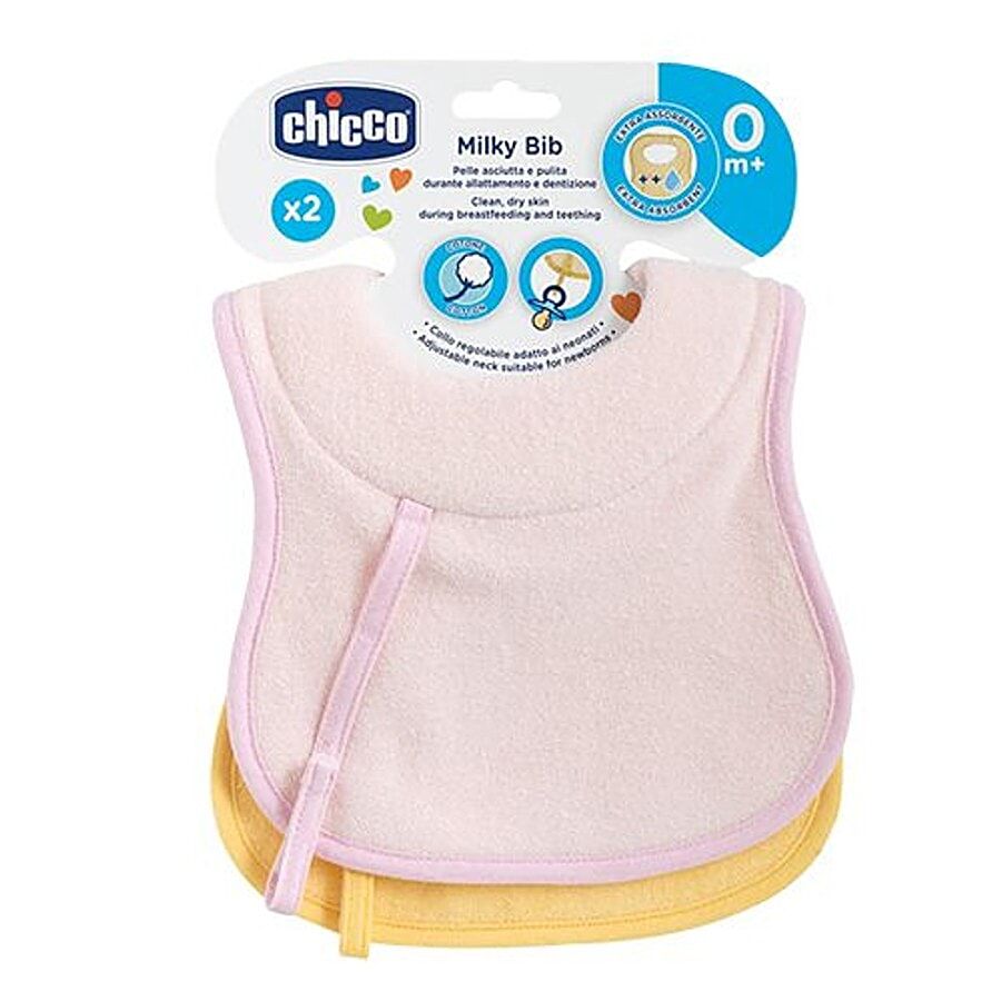 Chicco Baby Bib Girl 0m 2 Pcs