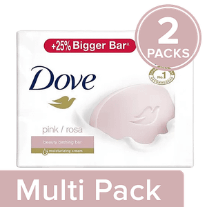 Dove Pinkrosa Beauty Bathing Bar Pack Of 3 2x100 G