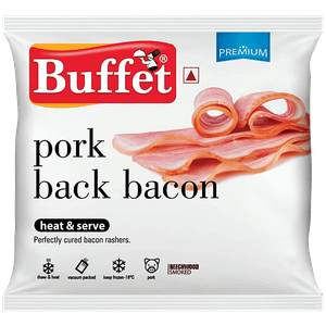 Buffet Pork Back Bacon Heat Serve 150 G Pouch