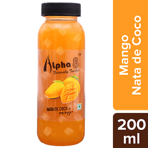 Alpha 8 Mango Juice Nata De Coco Natural Healthy Drink 200 Ml