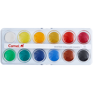 Camel Student Water Colour Cakes 12 Shades 1 Pc