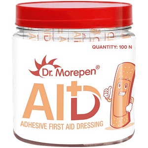 Dr Morepen Aid Adhesive Band Waterproof For Kids Adults Latex Free 100 Pcs