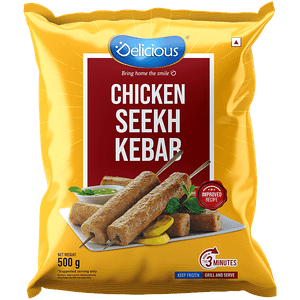 Delicious Seekh Kebab Chicken 500 G Pouch