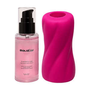 Boldedge Rattle Dense Stroker Massager For Men With Lubricant 350 G