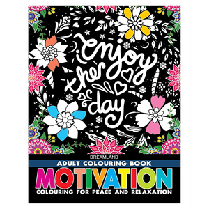 Dreamland Motivation Colouring Book For Adults 1 Pc