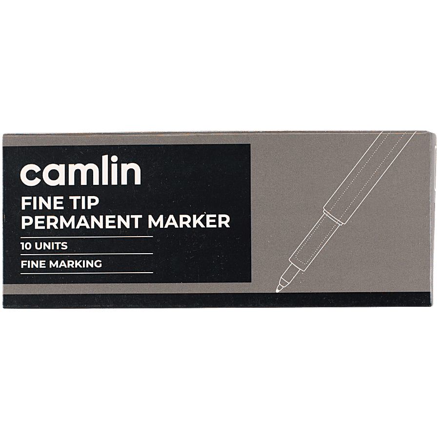 Camlin Kokuyo Marker Pen Black Ohp 10 Pcs