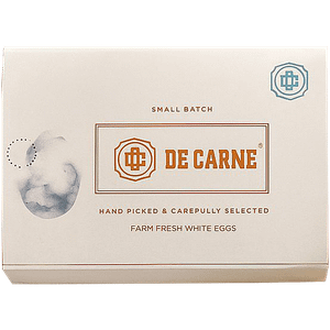 De Carne Farm Fresh White Eggs 6 Pcs Carton