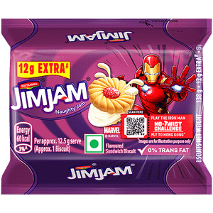Britannia Treat Jim Jam Cream Biscuits 150 G
