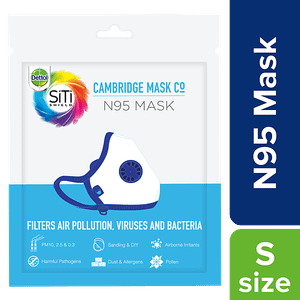 Dettol Sitishield Cambridge N95 Mask Small Black 1 Pc