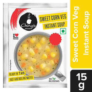 Chings Secret Secret Sweet Corn Instant Soup 15 G Pouch