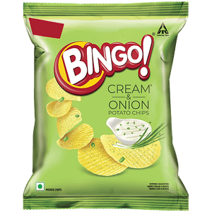 Bingo Potato Chips Cream Onion 25 G Pouch