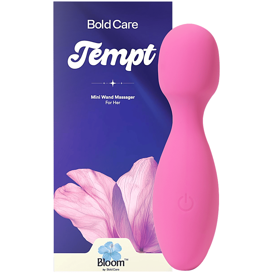 Bold Care Tempt Mini Wand Massager For Her Pink 1 Pc
