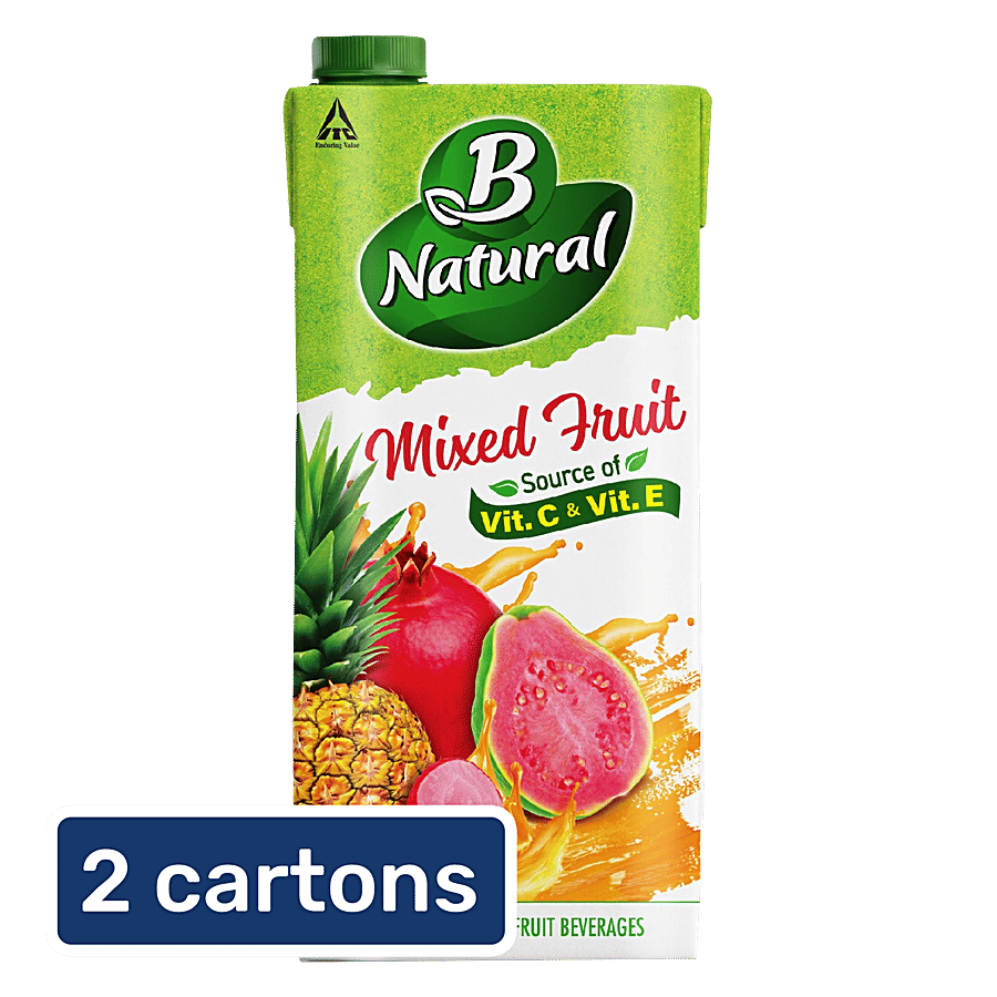 B Natural Juice Mixed Fruit Merry 2x1 L