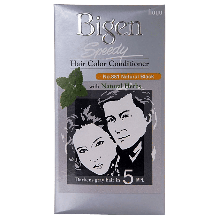 Bigen Hair Color Conditioner Natural Black No 881 40 40 Gm