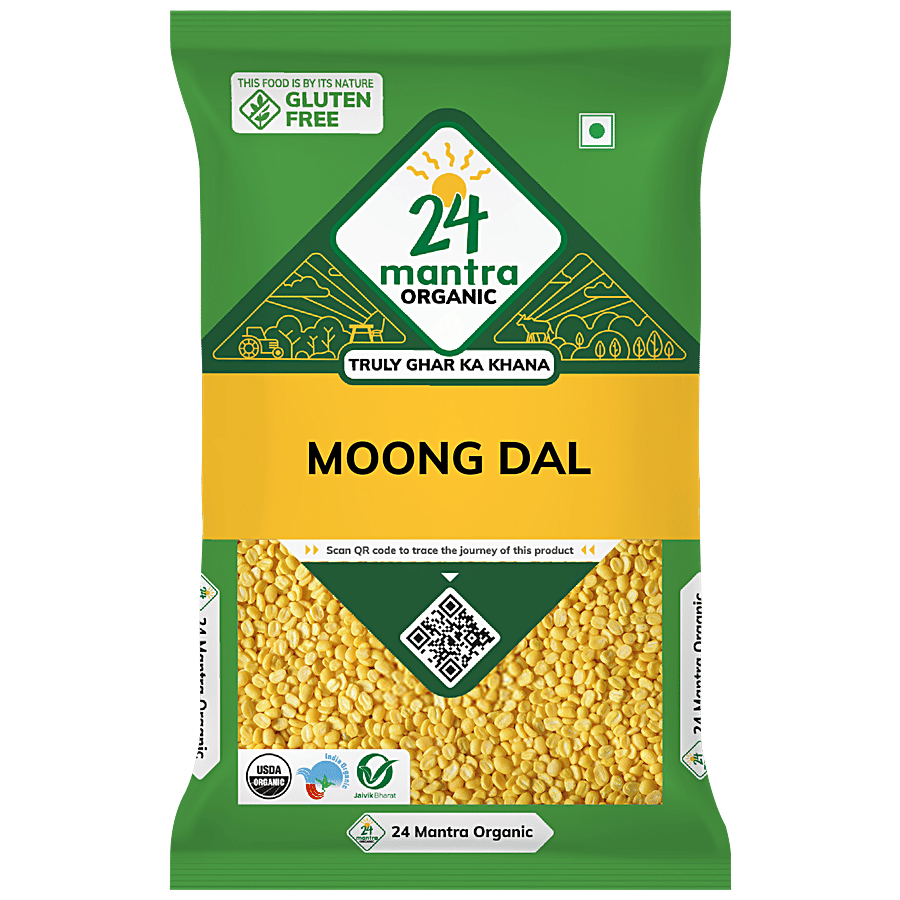 24 Mantra Organic Moong Dal 500 G Pouch