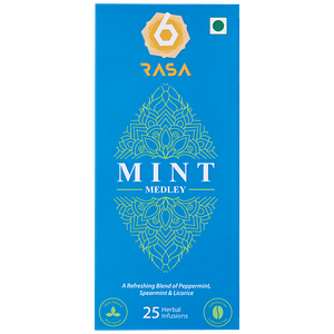 6rasa Mint Medley Tea Peppermint Spearmint Licorice Cooling Refreshing Energizing Blend 425 G