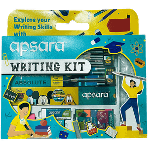 Apsara Writing Kit Assorted Stationery For Children 12 Pcs