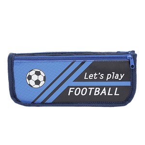 Dp Printed Fabric Pencil Pouch Blue Black Bb1265dblu 1 Pc