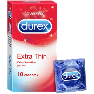Durex Condoms Extra Thin 10 Pcs