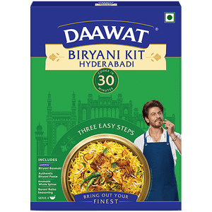Daawat Biryani Kit Hyderabadi Spicy Flavour No Added Preservatives Colours 334 G