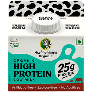 Akshayakalpa Organic High Protein Cow Milk 250 Ml