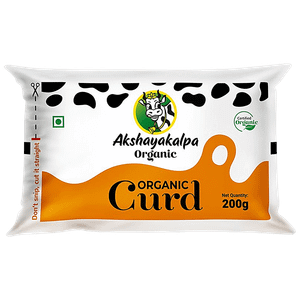 Akshayakalpa Organic Curd 200 G Pouch