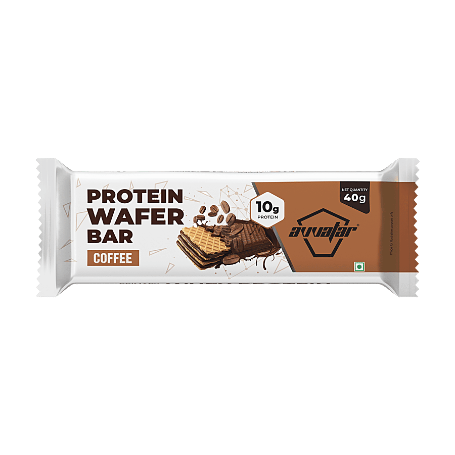 Avvatar Coffee 10g Protein Wafer Bar 40 G