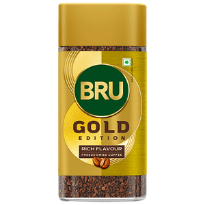 Bru Gold Premium Freeze Dried Coffee 100 Pure Strong Intense Aromatic 100 G