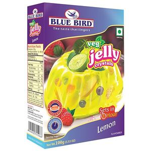 Blue Bird Jelly Crystals Lemon 100 Veg 100 G Carton