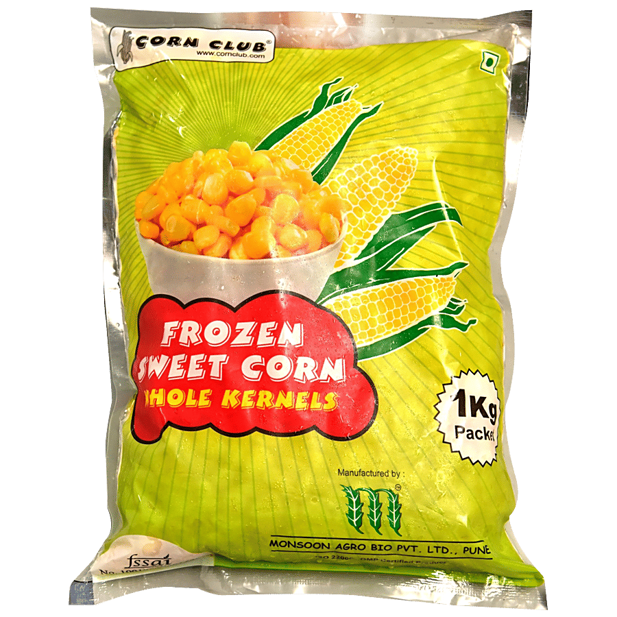 Corn Club Frozen Sweet Corn Whole Kernels 1 Kg Pouch