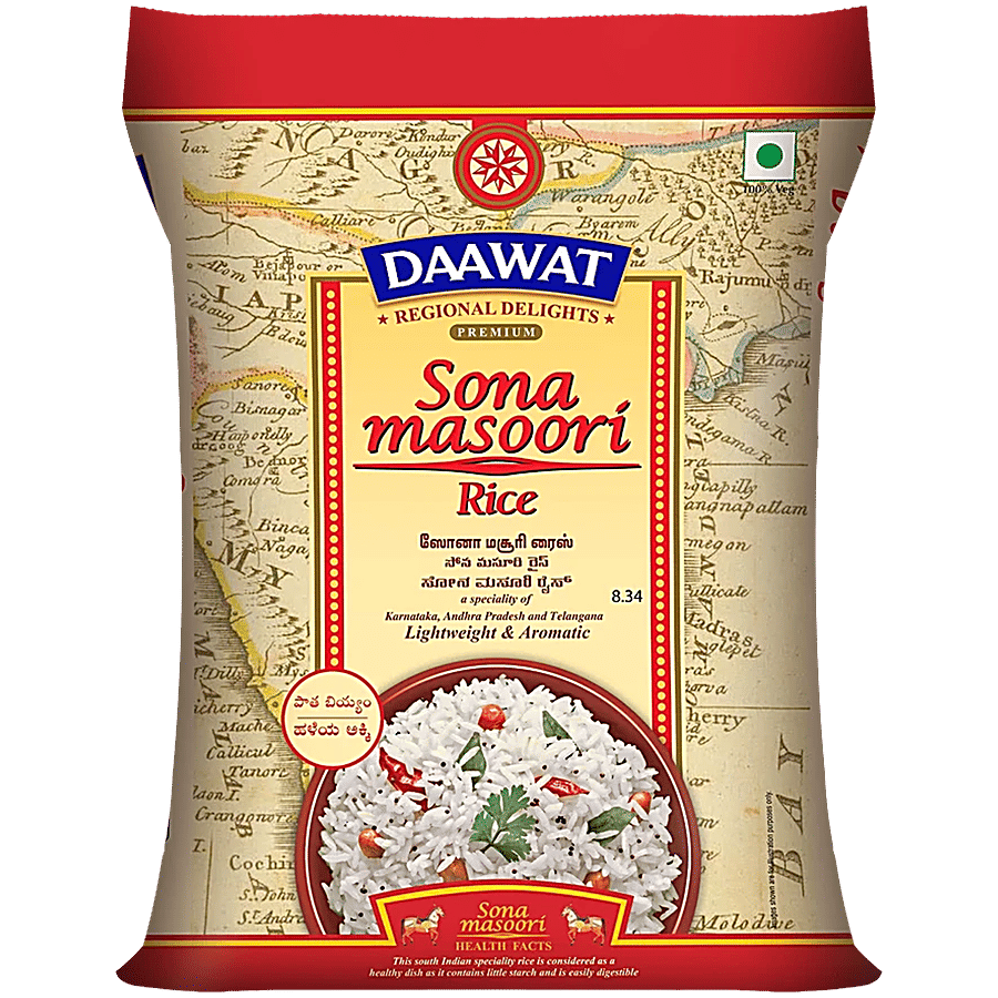 Daawat Premium Sona Masoori Rice 1 Kg