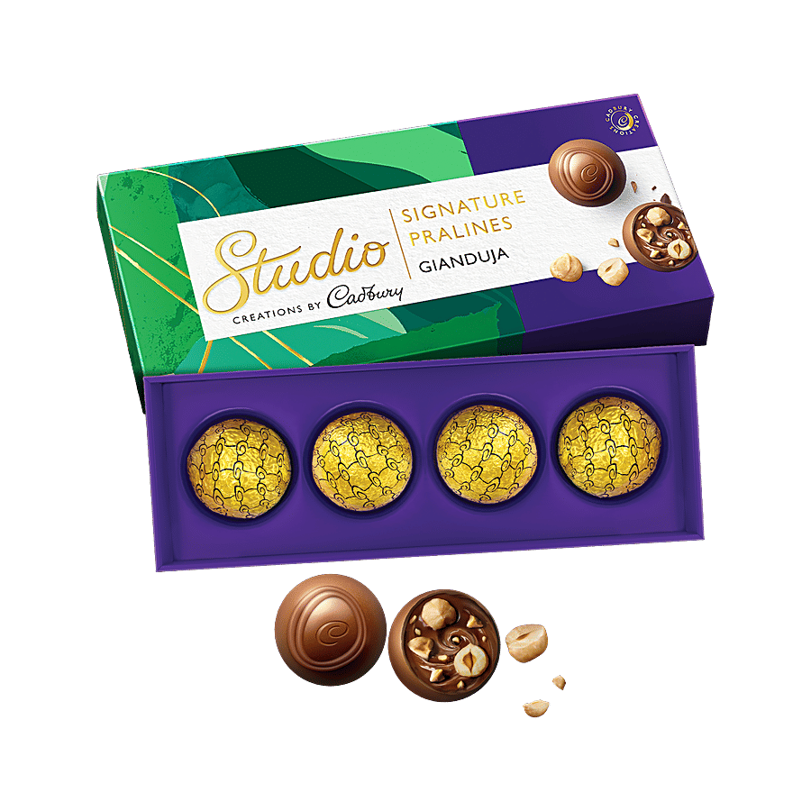 Cadbury Studio Signature Pralines Gianduja Chocolate 52 G