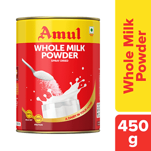Amul Whole Milk Powder Dried Spray 450 G