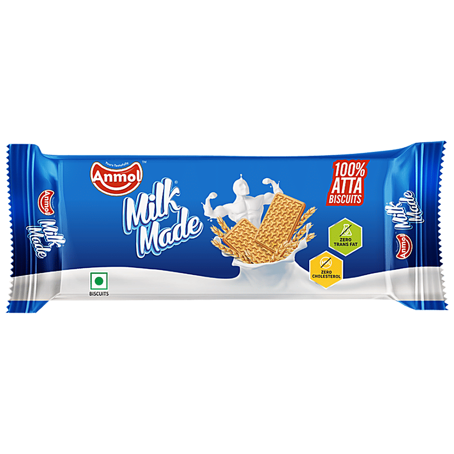 Anmol Milk Made Biscuits Healthy Delicious Tea Time Snack 86 G