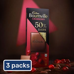 Cadbury Bournville Cranberry Dark Chocolate Bar 3x80 G