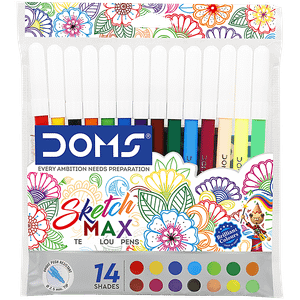 Doms Sketch Max Water Colour Pens 14 Pcs