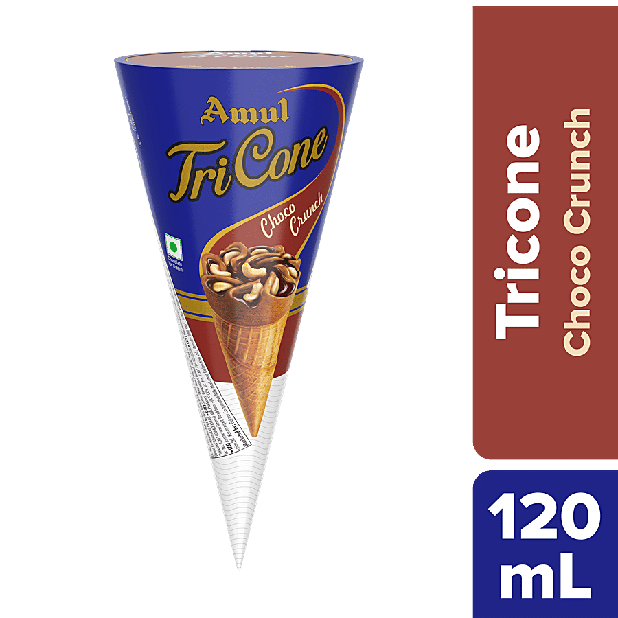 Amul Tricone Choco Crunch Ice Cream 120 Ml