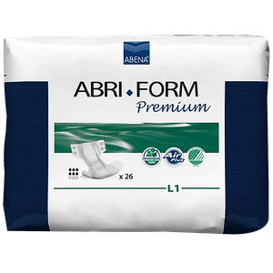 Abena Abri Form Adult Diapers Size L1 Premium Absorbent Odour Control 26 Pcs