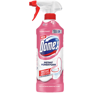 Domex Floral Blast Instant Power Foam Toilet Bathroom Disinfectant Cleaner 450 Ml