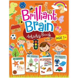 Dreamland Brilliant Brain Activity Book Children Interactive Above 3 Age 80 Pages 1 Pc