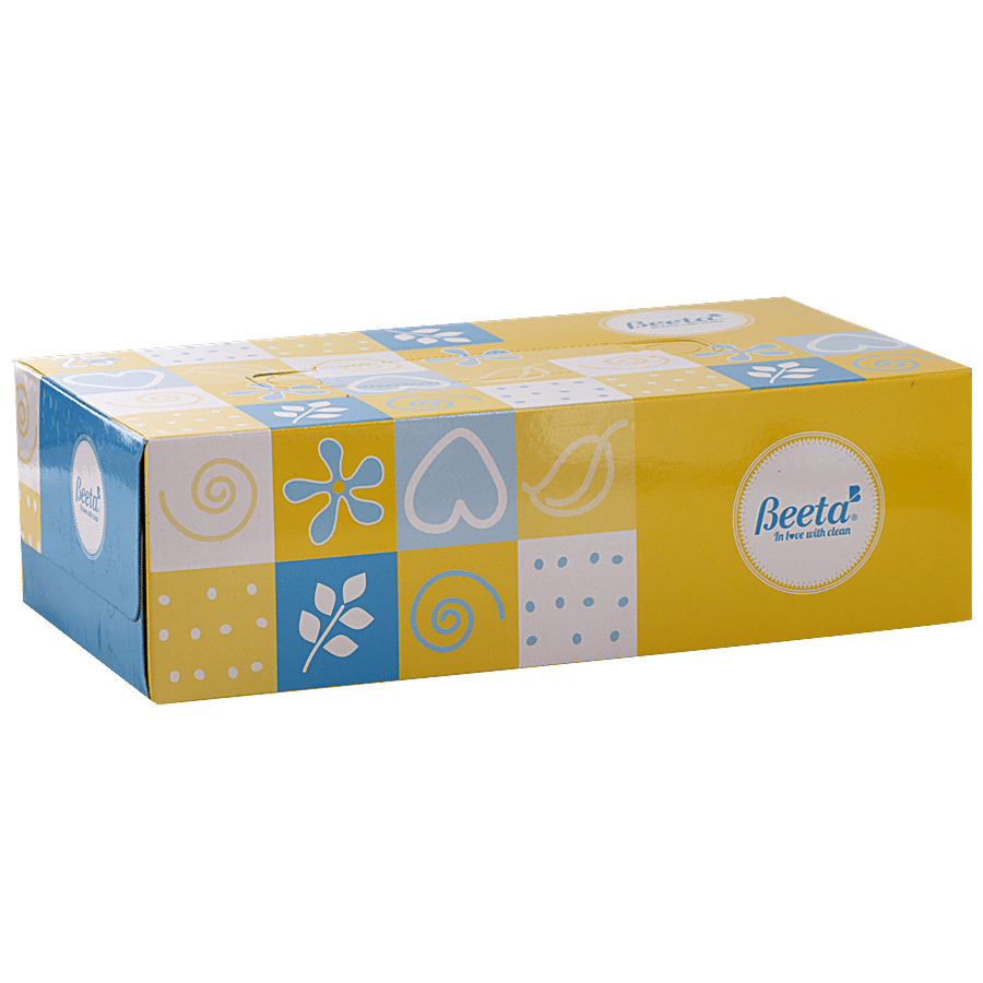 Beeta Face Tissue 2 Ply Silver Jubilee Box 147 G