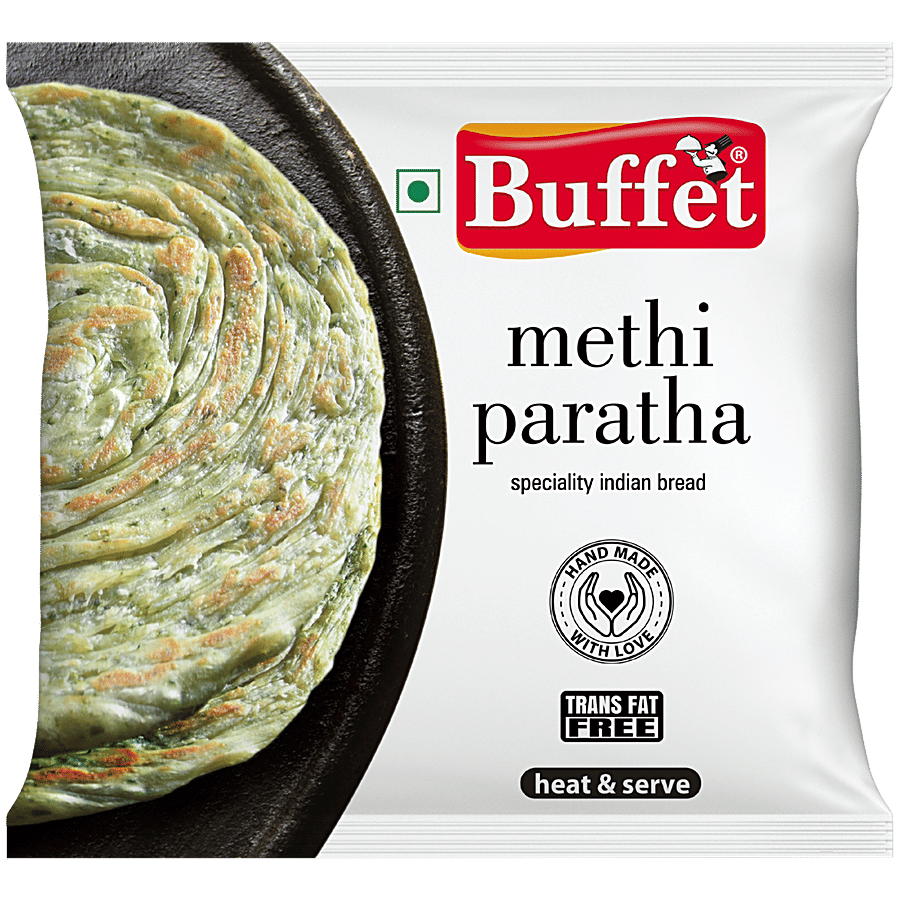 Buffet Heat Serve Methi Paratha 300 G