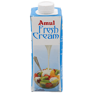 Amul Fresh Cream 25 Milk Fat Low Fat 250 Ml