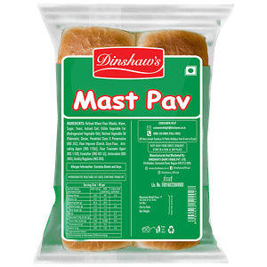 Dinshaws Mast Pav Made With Refined Wheat Flour Fresh Soft No Preservatives 120 G