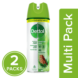 Dettol Disinfectant Spray Sanitizer For Germ Protection Original Pine 2x225 Ml