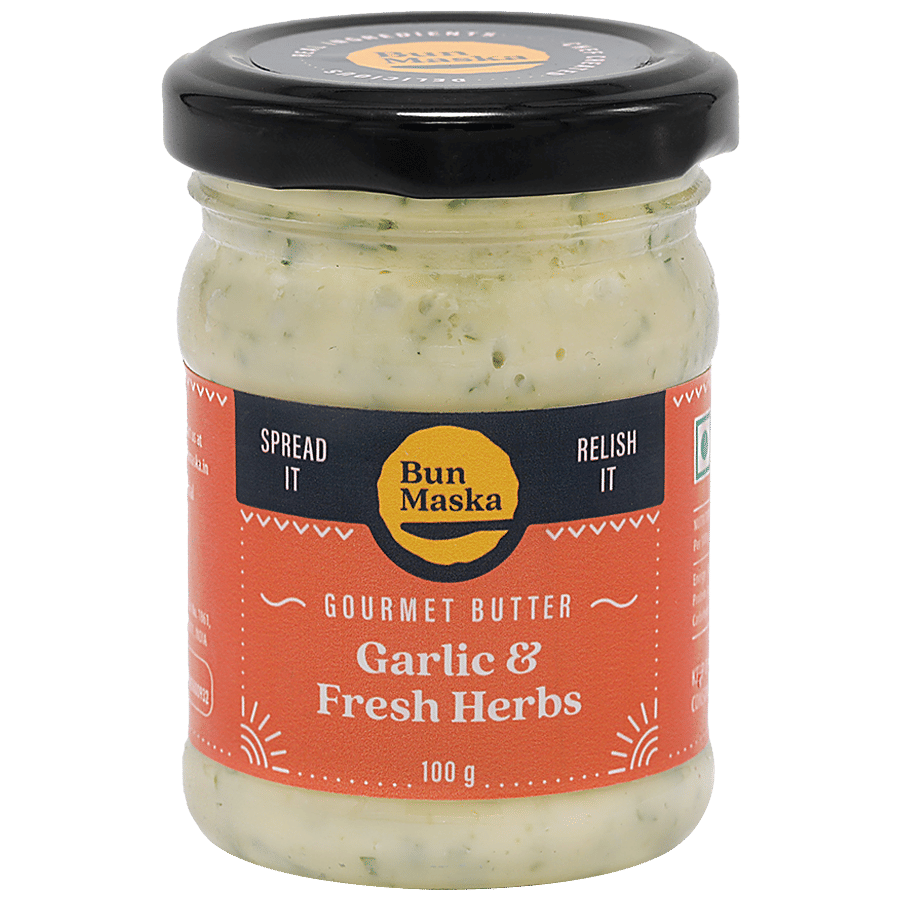 Bun Maska Garlic Fresh Herb Butter 100 G